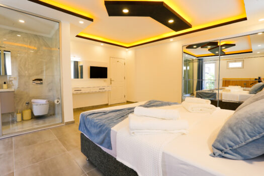 No.2007 | Kaş Kiralık Deniz Manzaralı 2+1 Apart