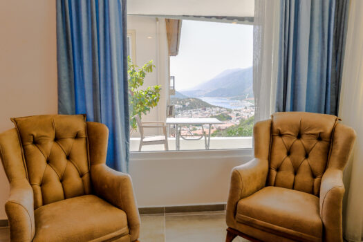 No.2007 | Kaş Kiralık Deniz Manzaralı 2+1 Apart