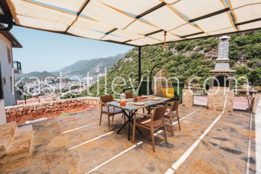 No.2007 | Kaş Kiralık Deniz Manzaralı 2+1 Apart