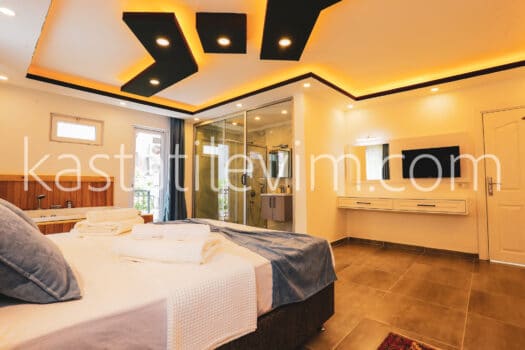 No.2007 | Kaş Kiralık Deniz Manzaralı 2+1 Apart