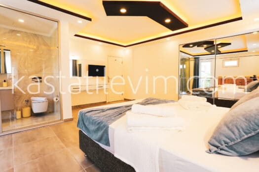 No.2007 | Kaş Kiralık Deniz Manzaralı 2+1 Apart