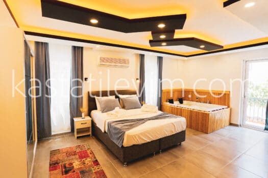 No.2007 | Kaş Kiralık Deniz Manzaralı 2+1 Apart