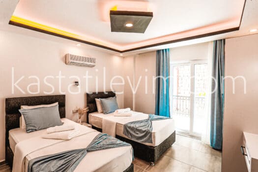 No.2007 | Kaş Kiralık Deniz Manzaralı 2+1 Apart