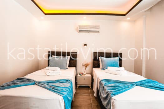 No.2007 | Kaş Kiralık Deniz Manzaralı 2+1 Apart