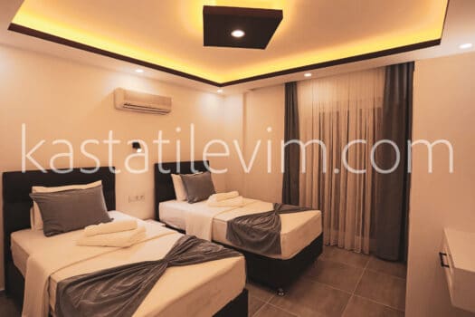 No.2007 | Kaş Kiralık Deniz Manzaralı 2+1 Apart