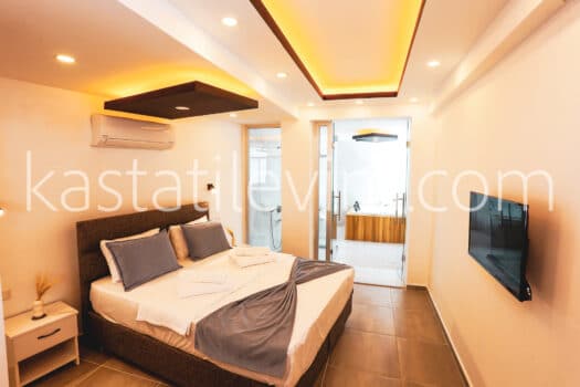 No.2008 | Kaş Kiralık Deniz Manzaralı 2+1 Apart