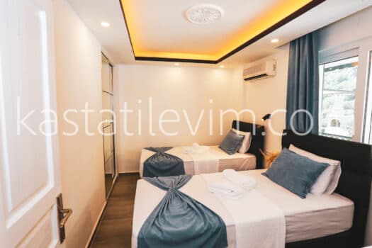 No.2008 | Kaş Kiralık Deniz Manzaralı 2+1 Apart